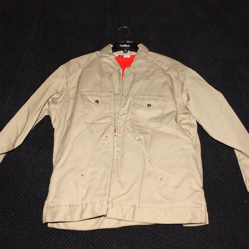 Vintage VTG Dickies Tan Lined Work Jacket Size 50 Regular